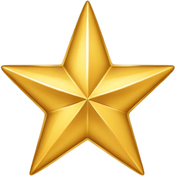 shiny gold star representing Michelin guide emoji