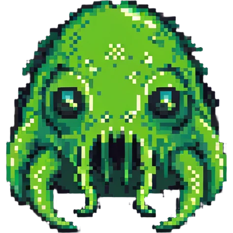 classic green blob slime monster emoji