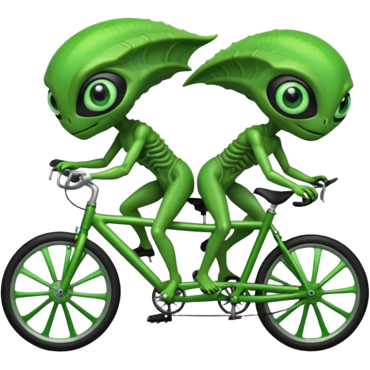 aliens riding bicycles emoji