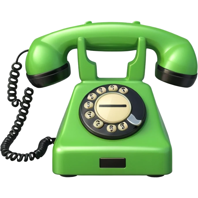 teléfono verde emoji