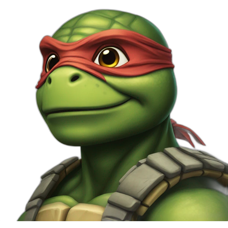 ninja turtle hyper realistic emoji