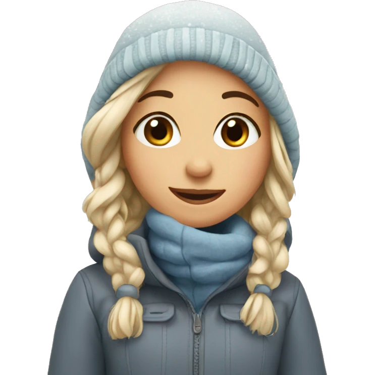 Winter girl  emoji