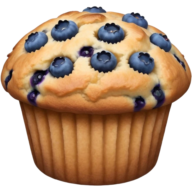 Blueberry muffin emoji