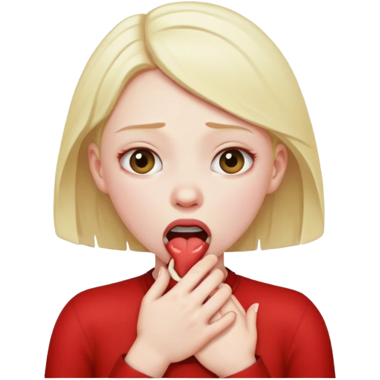girl choking emoji