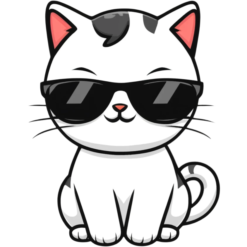 cat wearing sunglasses emoji