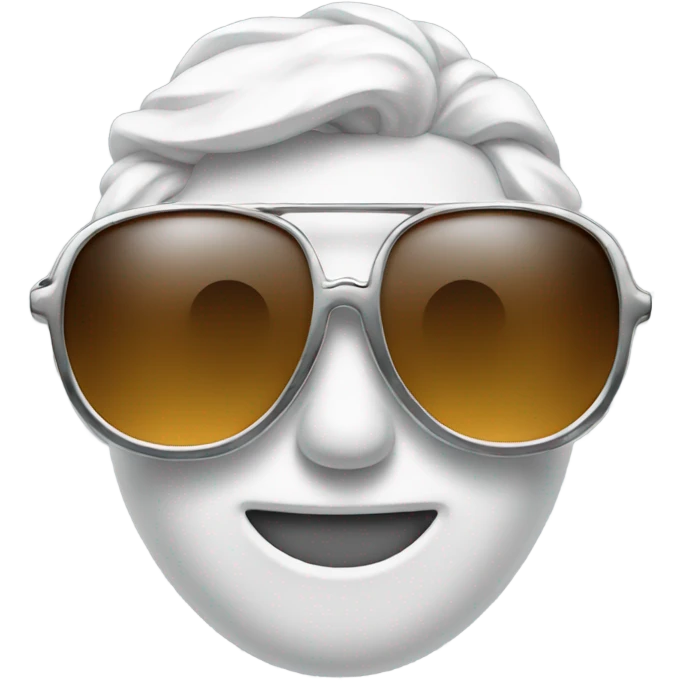 A butt with sunglasses and a platinum chain emoji
