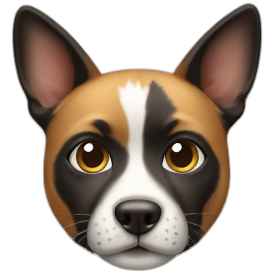a dog mixed with a cat emoji