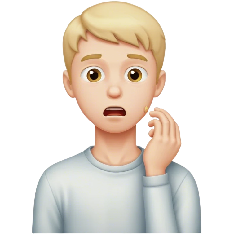 boy choking himself emoji