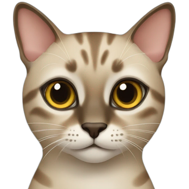 Tabby Siamese cat emoji