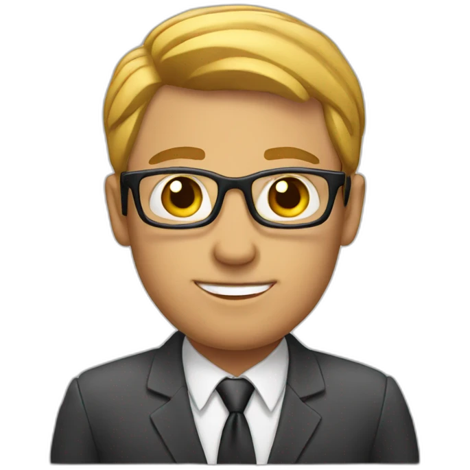 office man at the table emoji