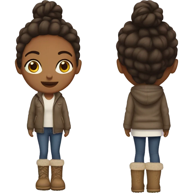 Girl with uggs emoji