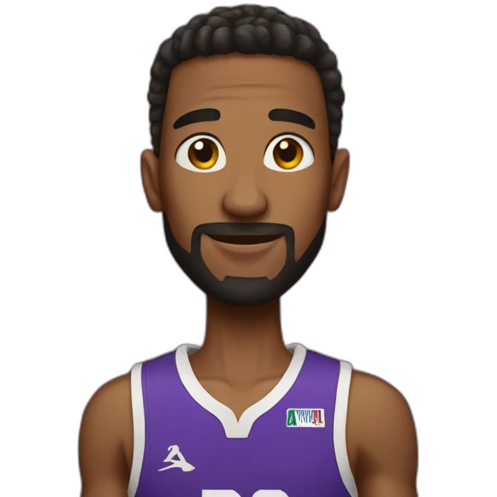 really tall basketball player emoji