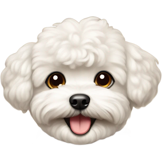 Maltipoo smiling emoji