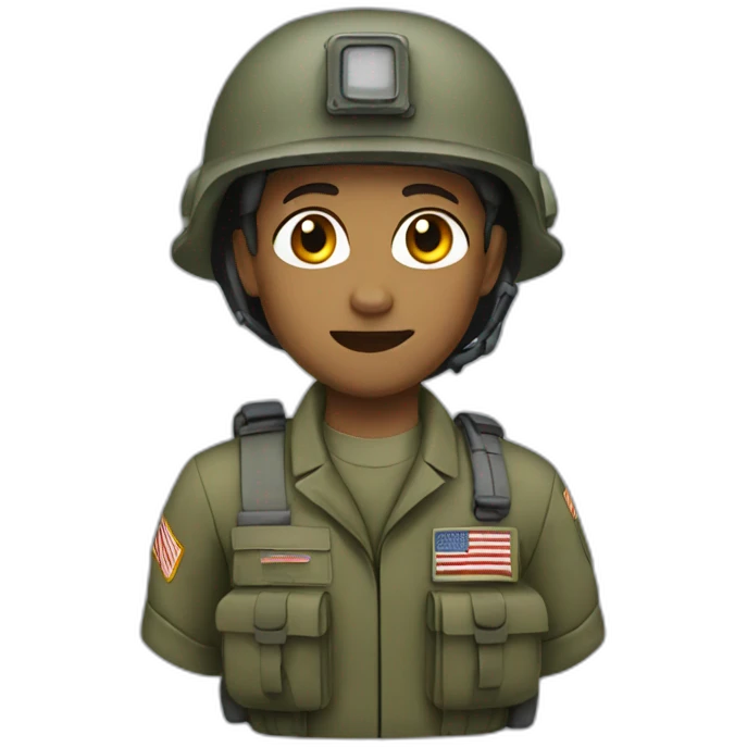 Military rescuer emoji