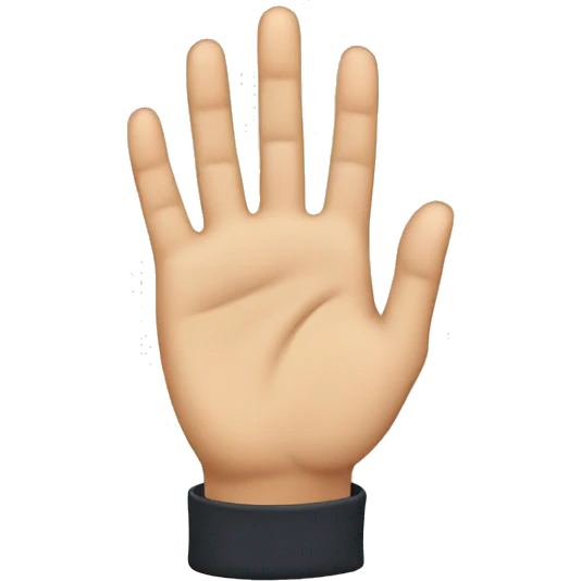 Hand face  emoji