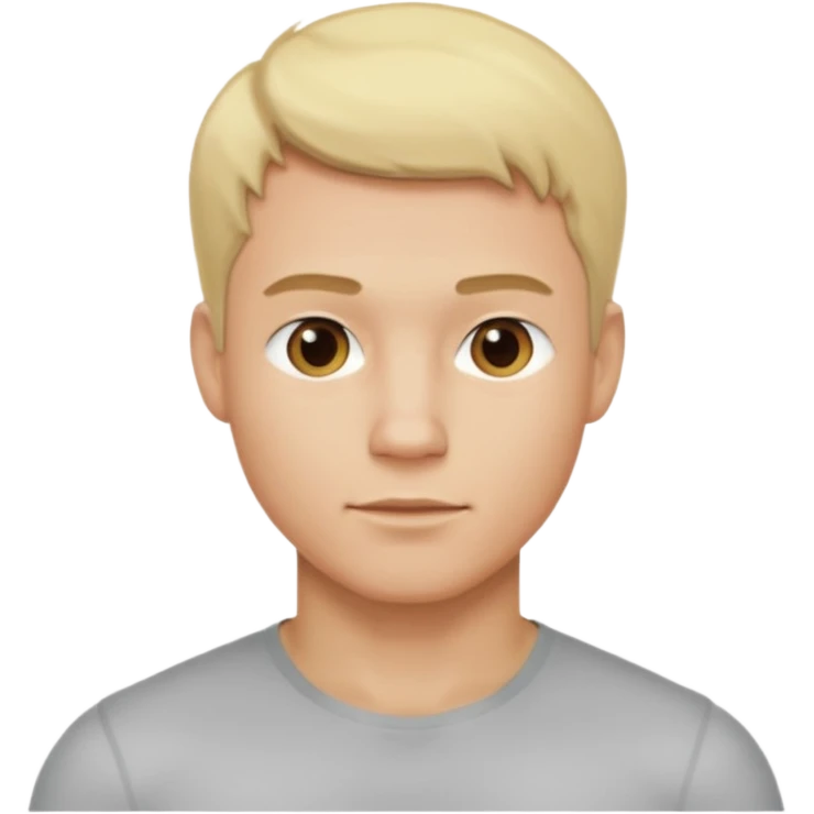 Männlich,Blonde kurze Haare, leicht durchtrainiert emoji