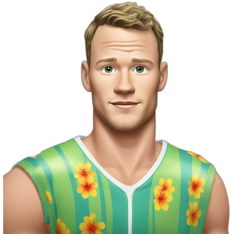 Jonathan Toews as a beach bum emoji