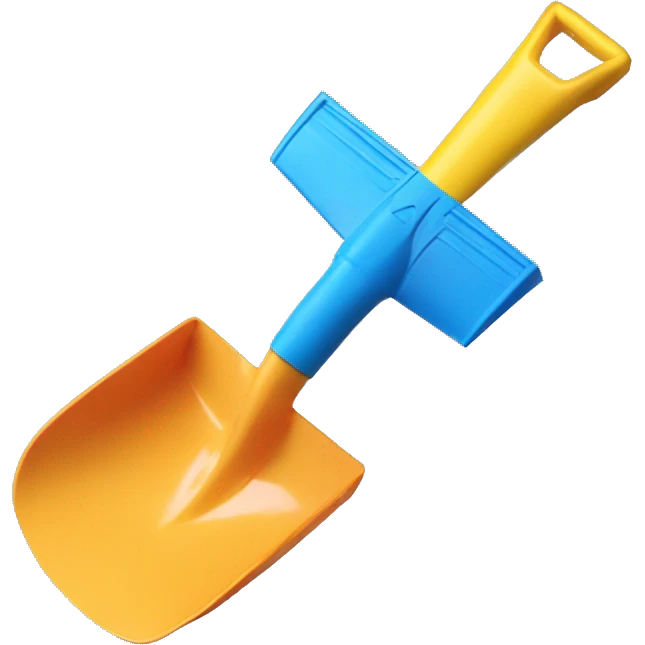 Plastic Kids shovel  emoji
