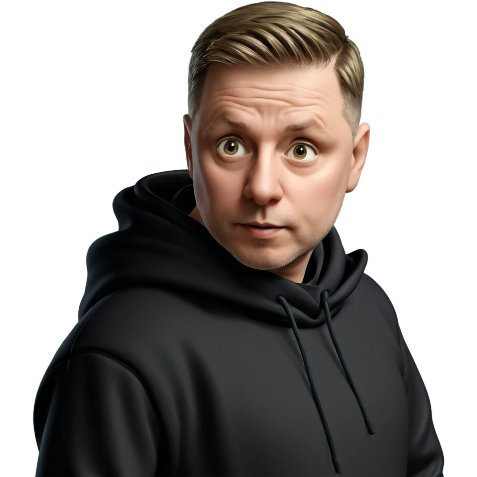 boy in black hoodie emoji