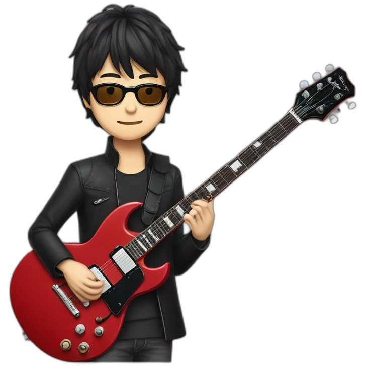 shintaro sakamoto with Gibson sg guitar emoji