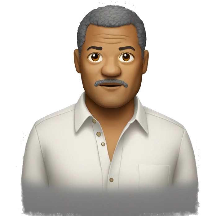 laurence-fishburne wearing shirt emoji