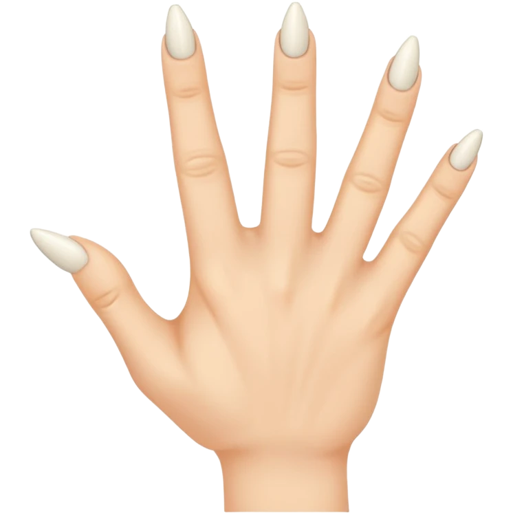 a hand but the middle finger and ring finger is twisted emoji