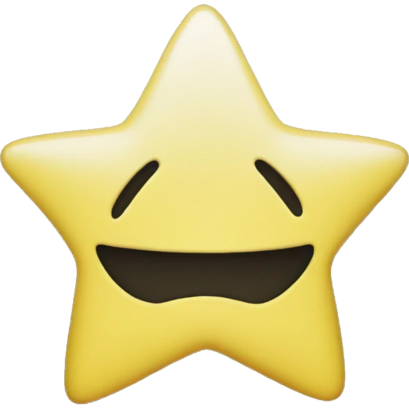 yellow star no face emoji