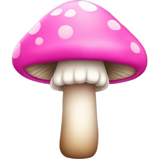 Pink little mushroom emoji  emoji