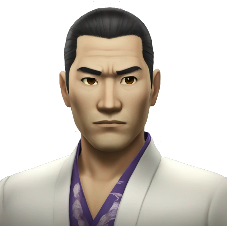 Kiryu from the game Yakuza 0  emoji