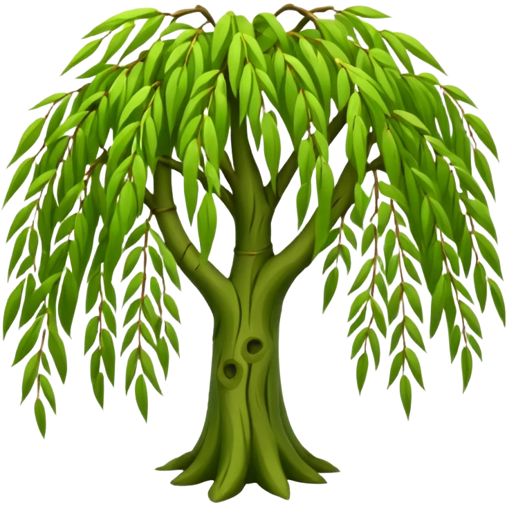 Weeping willow tree emoji