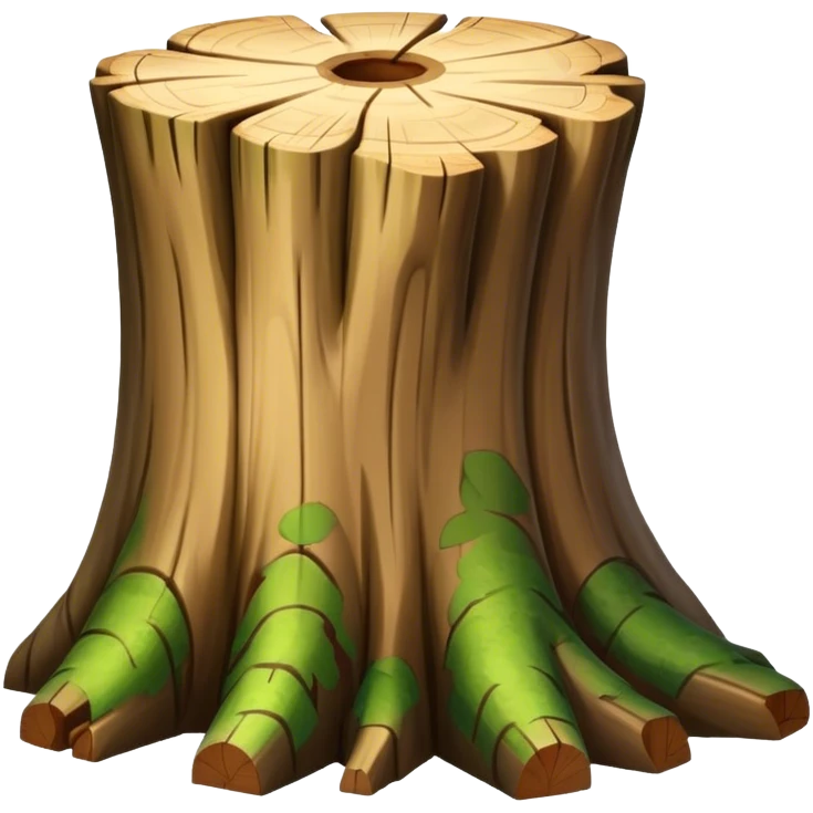 tree trunk block emoji