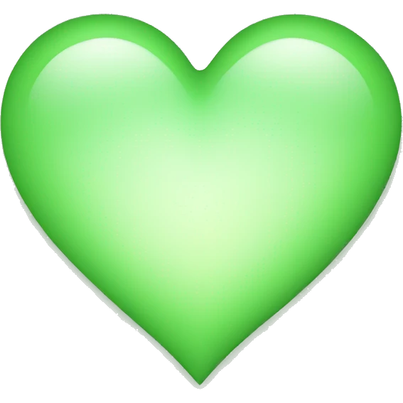 Light green heart  emoji