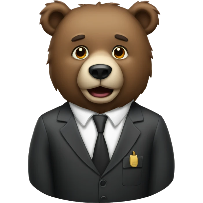 Bear as a lawyer  emoji