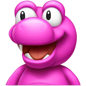 Mad pink yoshi emoji