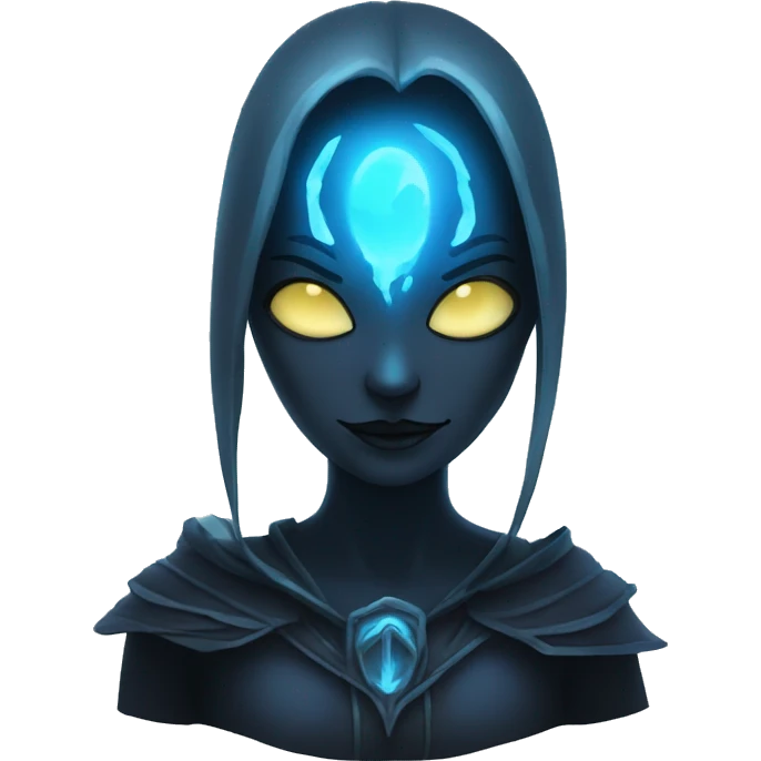 Wraith Phase: An emoji showing Wraith's face with her eyes glowing blue and a phase shift effect around her. emoji