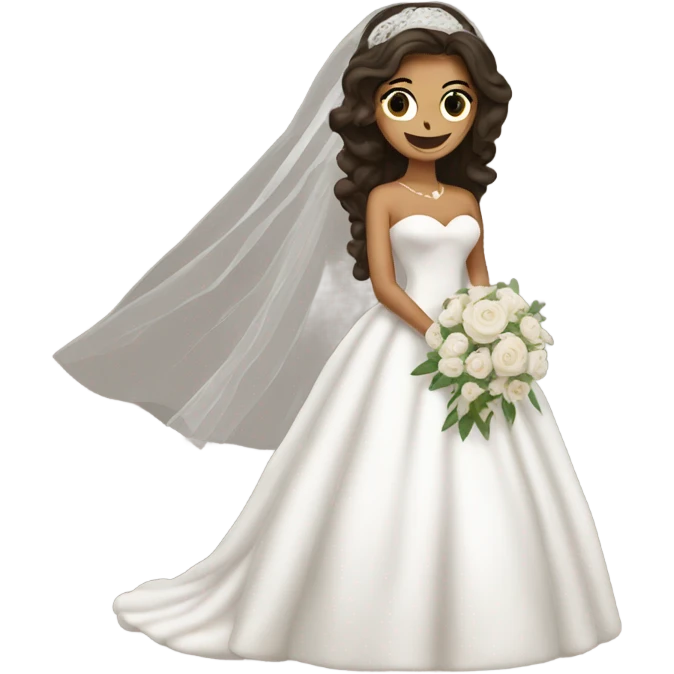 Brunetta bride emoji
