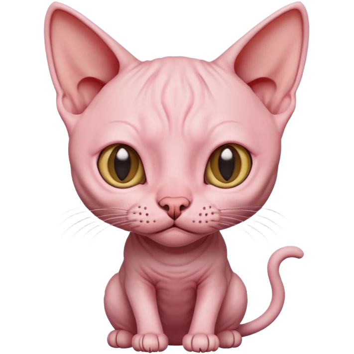 Hairless cat emoji