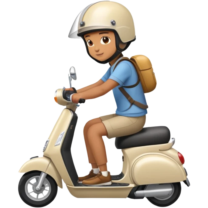 person riding a scooter emoji