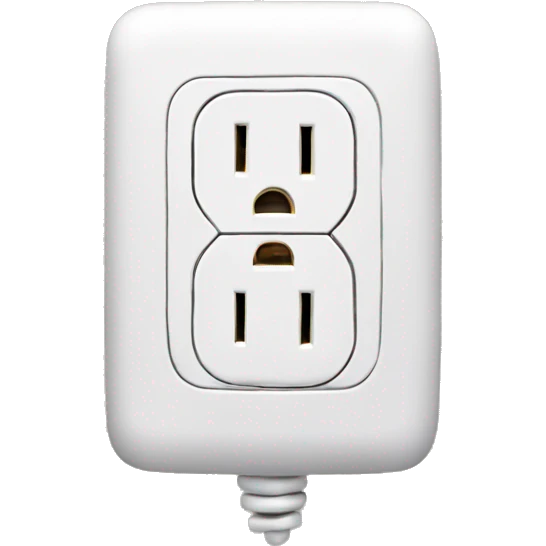 electrical outlet with zipper emoji