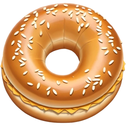 Bagel with sassy emoji