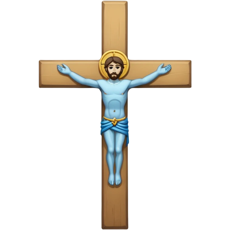 Ein christen kreuz schön verziert mit ketten in schwarz  emoji