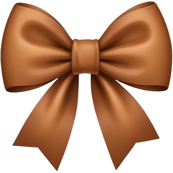 Brown bow emoji