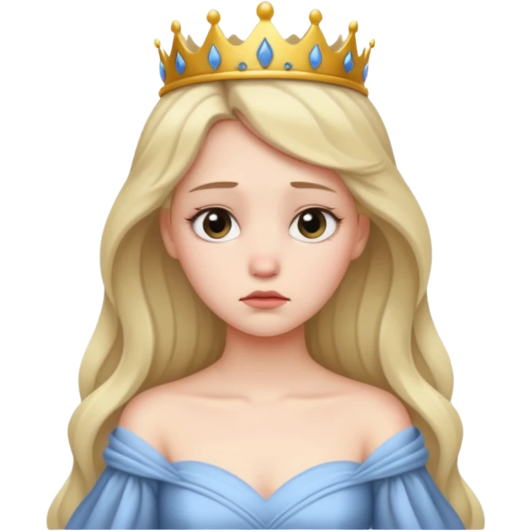 sad princess emoji