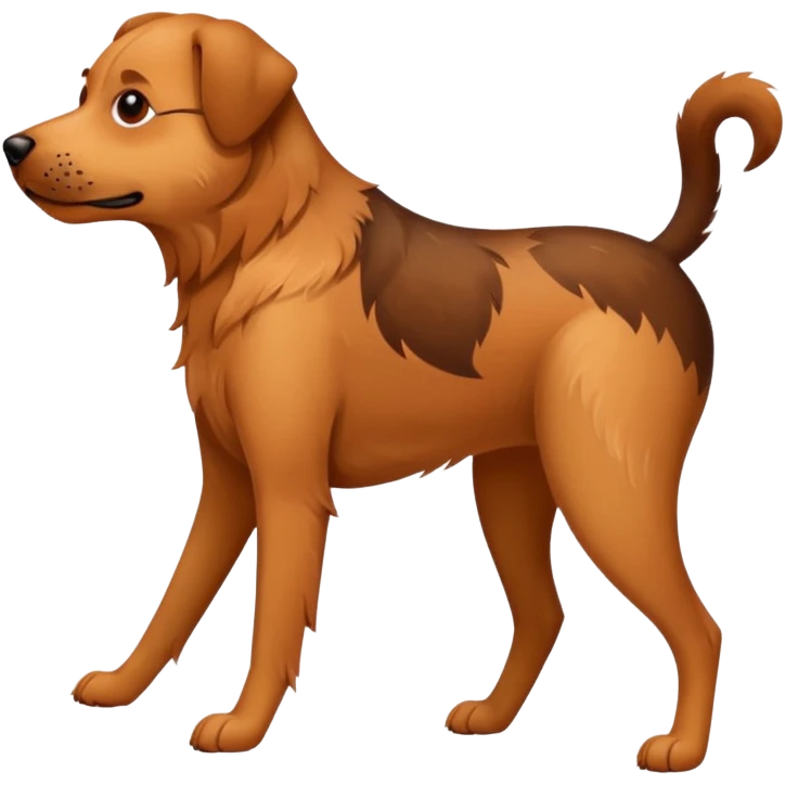 The dog is itching because of fleas, there are ticks and fleas around her emoji