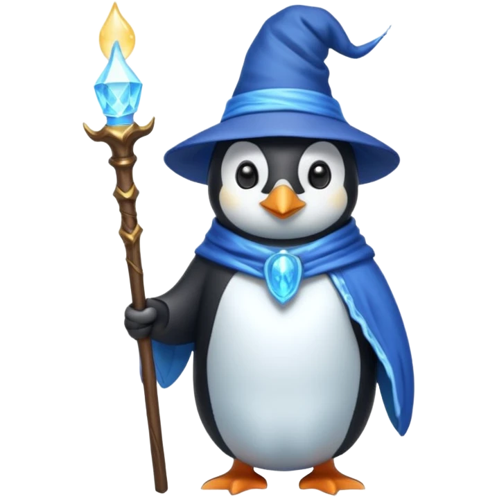 Penguin Wizard emoji
