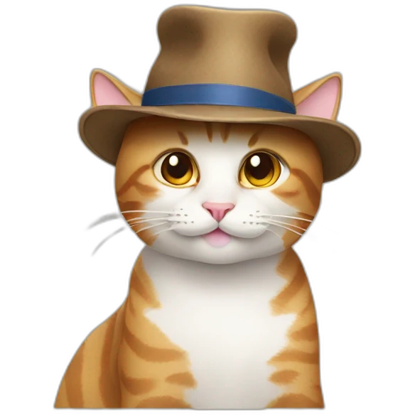cat with a hat emoji