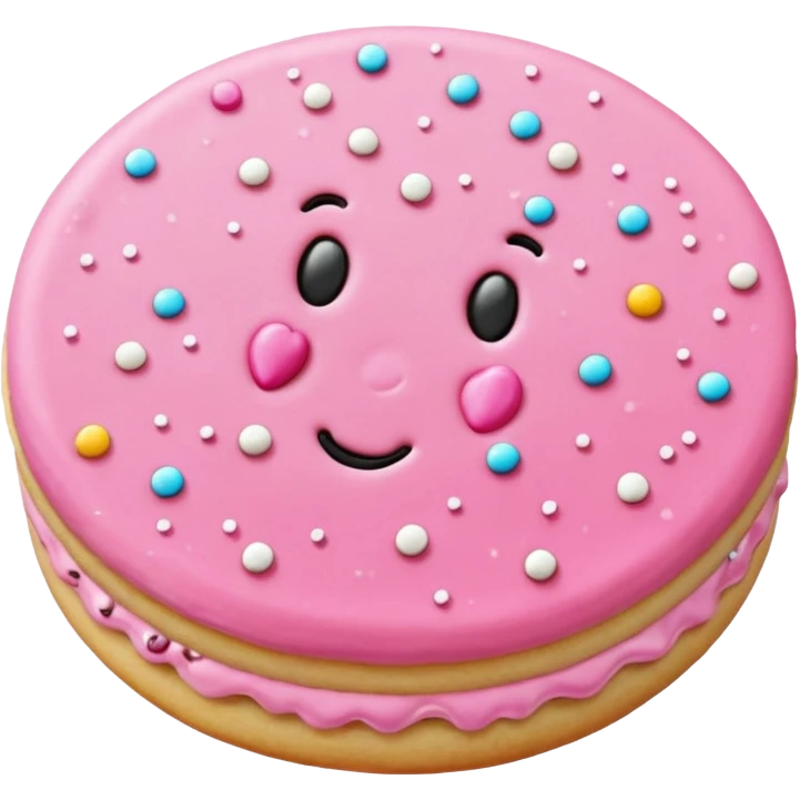 pink sugar cookie emoji
