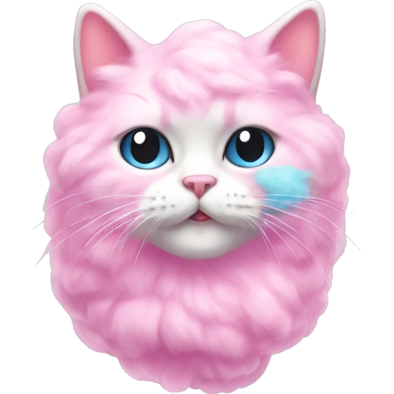 cotton candy cat emoji