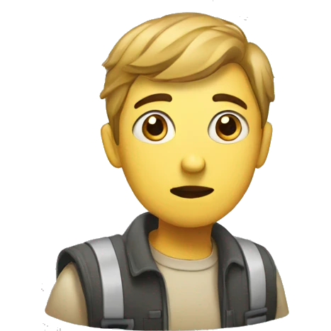 Someone who is lost, puzzled, and looking for directions emoji