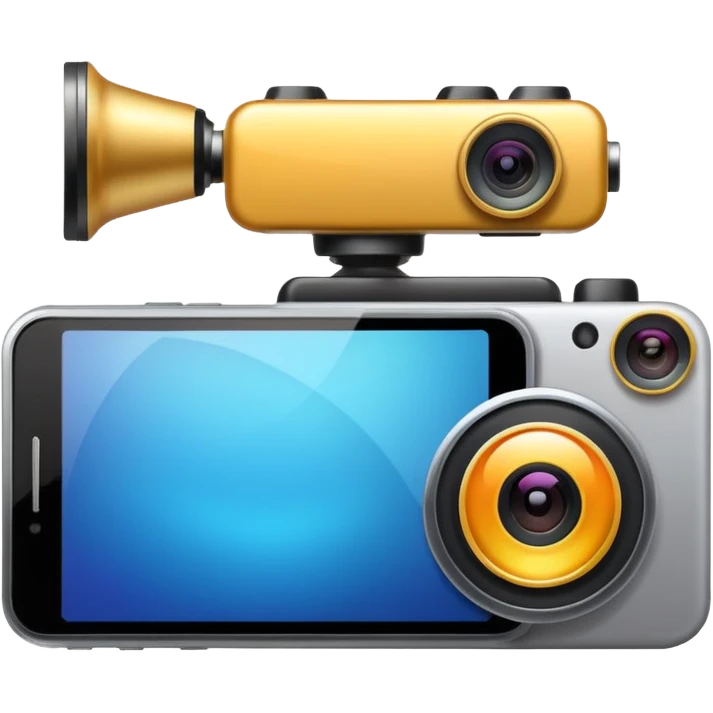 phone and camera streaming emoji
